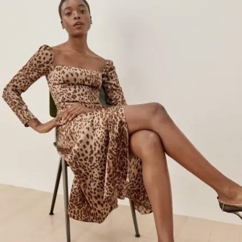 Reformation Maryanne Silk Dress (Cat)